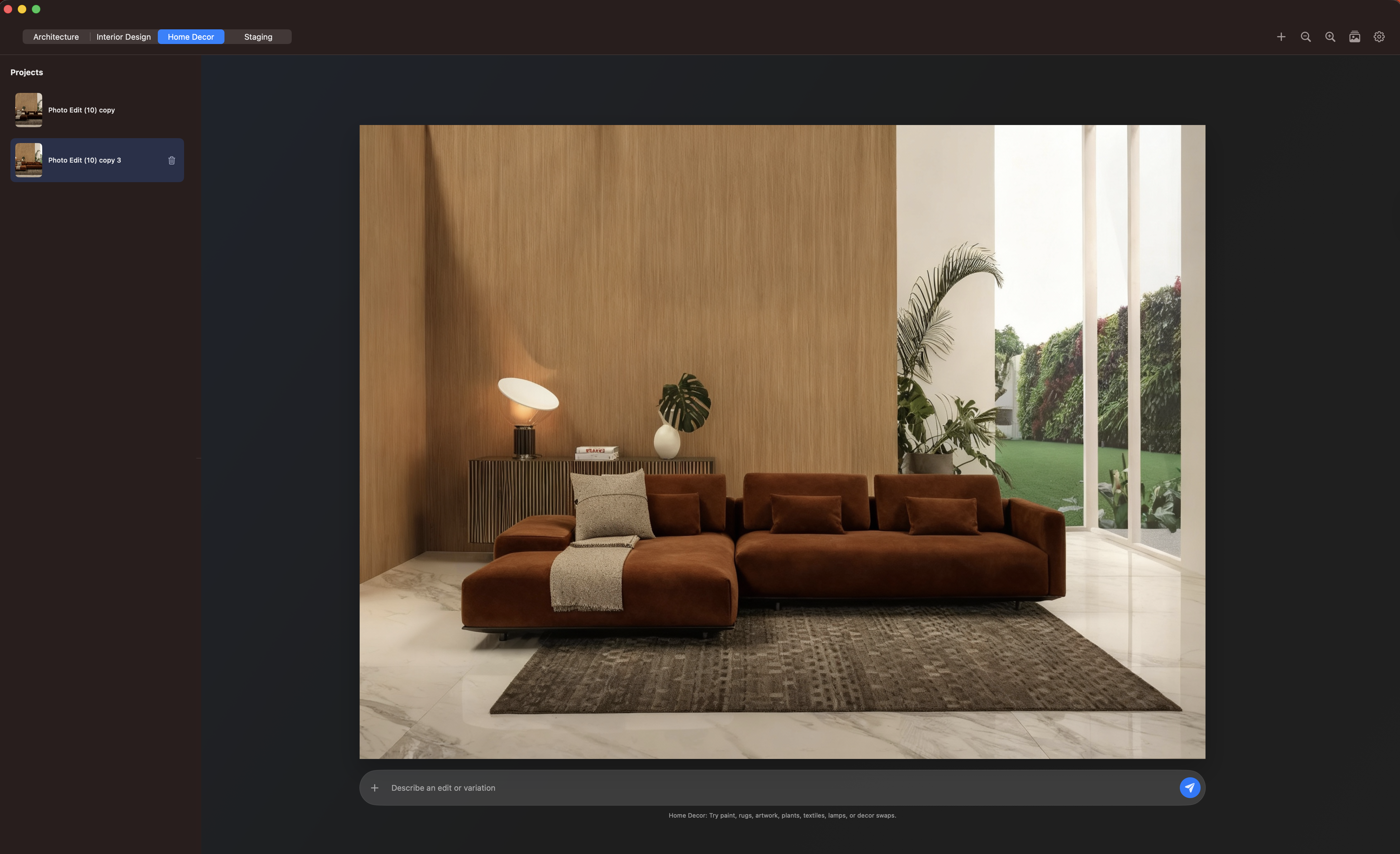 FrameForm Mac interior design screenshot