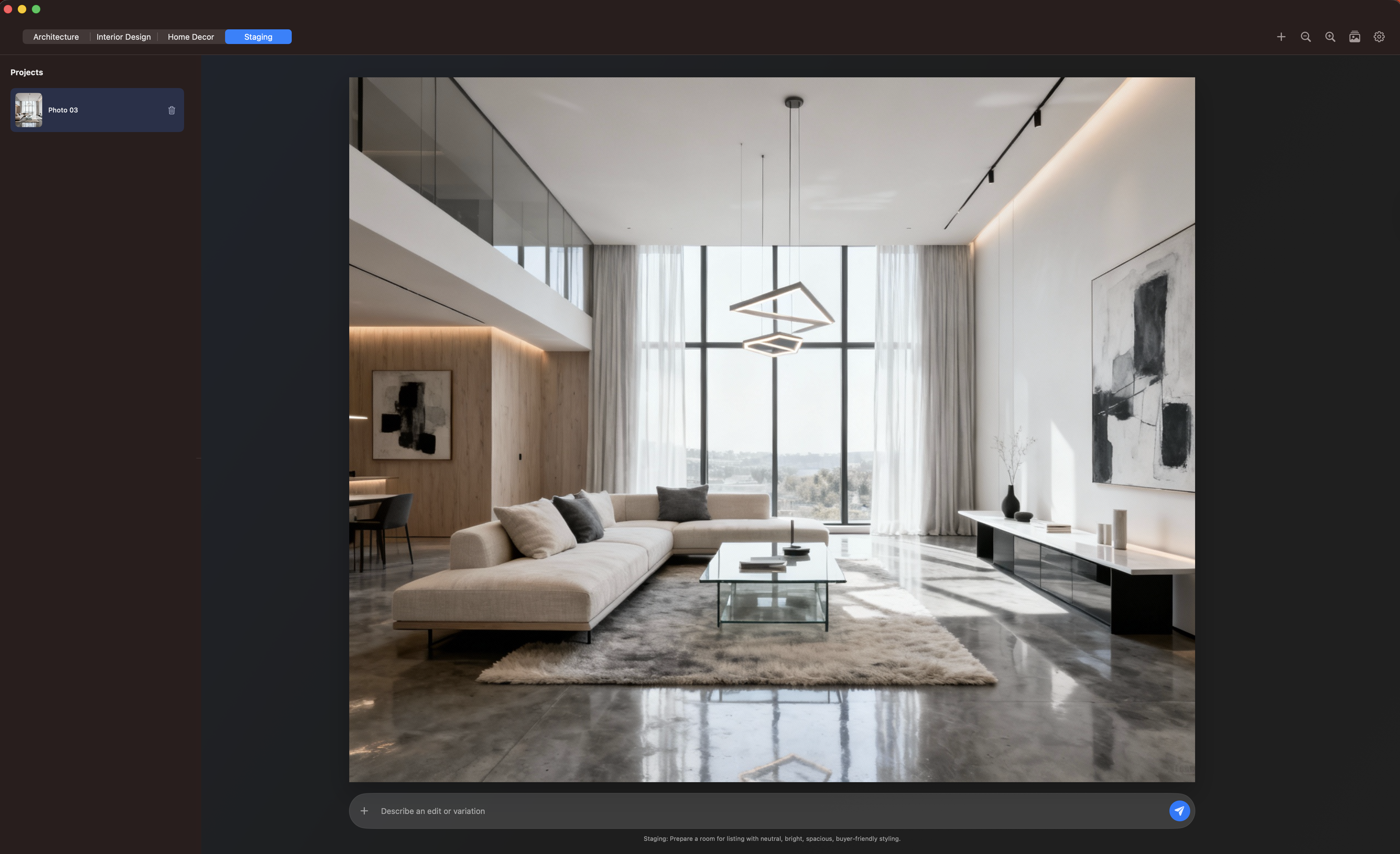 FrameForm Mac staging screenshot