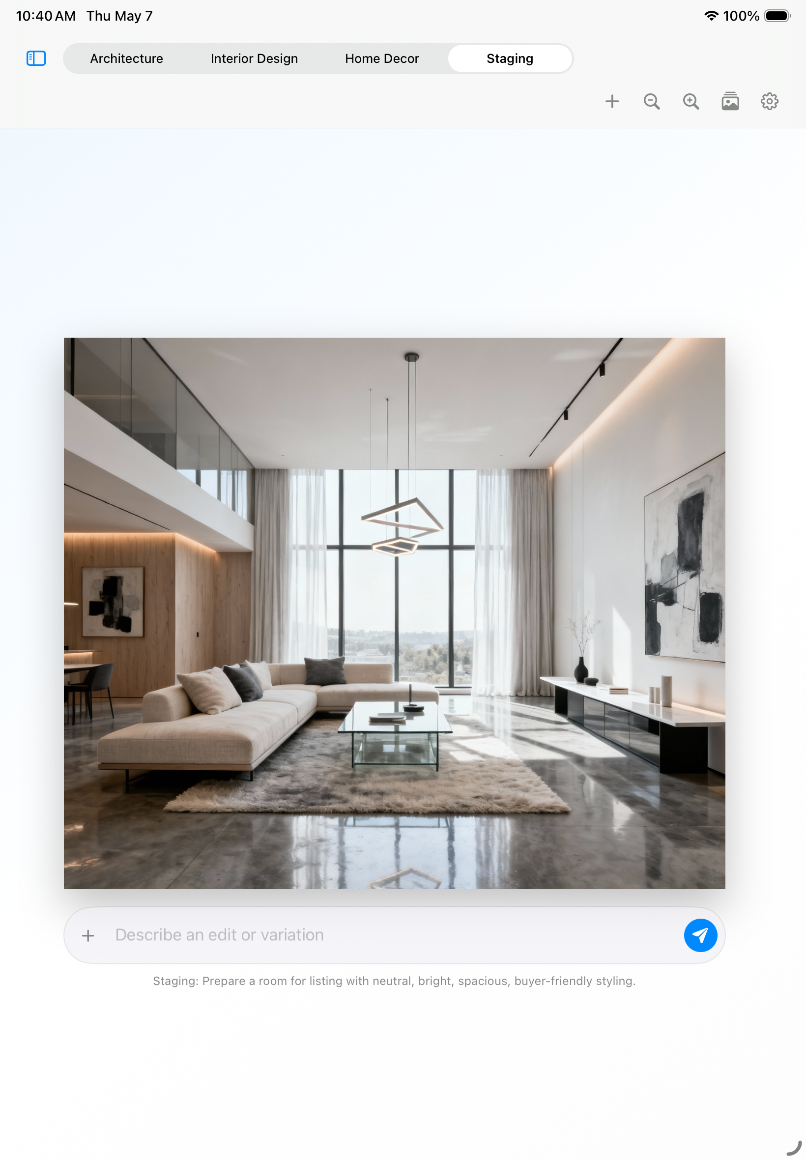 FrameForm iPad editing screenshot